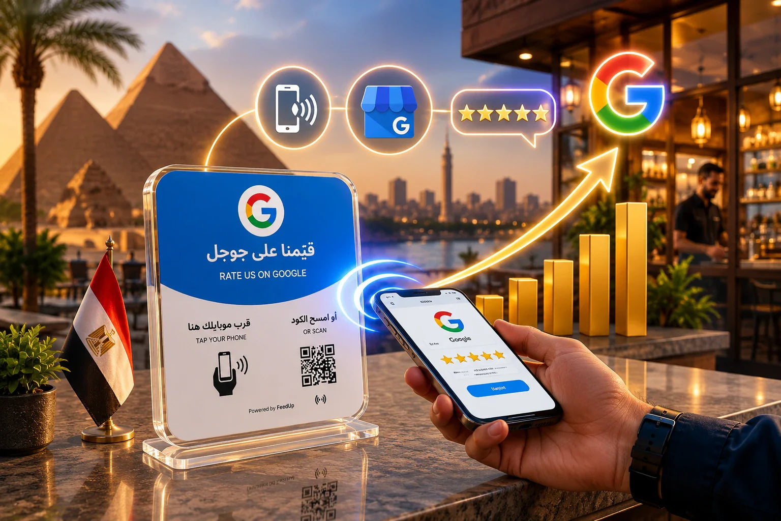 Why NFC Google Review Plates Are Becoming Essential for Businesses in Egypt